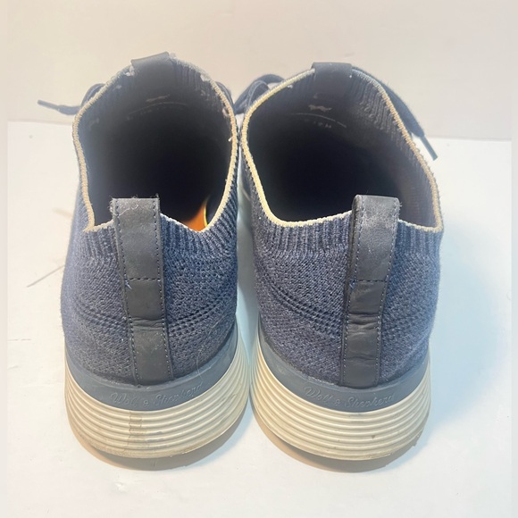 Wolf & Shepherd Supreme Knit Sneakers Trainers Men's 12 Navy & White - Picture 3 of 6